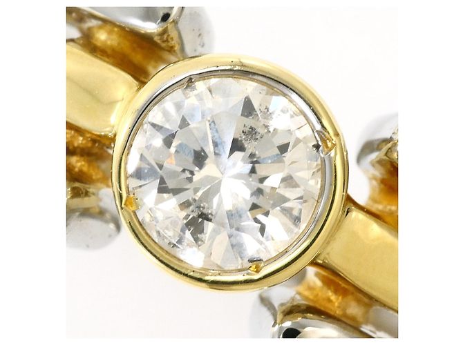 Autre Marque Anello fede in oro 18K con diamante D'oro - vista 2