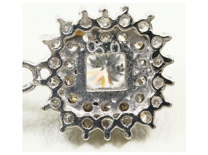 Autre Marque Collana in platino con pendente in diamante - vista 4
