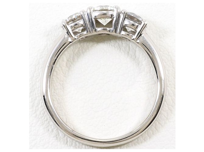 Autre Marque Platin-Bandring mit Diamant - Ansicht 3