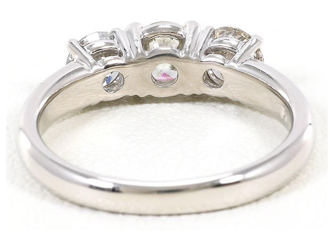 Autre Marque Platin-Bandring mit Diamant - Ansicht 4