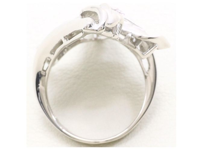 Autre Marque Ehering aus 18K Weißgold mit Diamant Golden - Ansicht 3