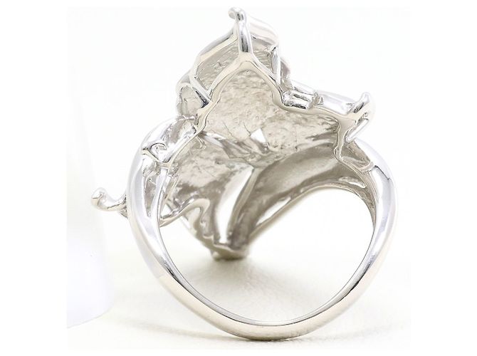 Autre Marque Ehering aus 18K Weißgold mit Diamant Golden - Ansicht 4