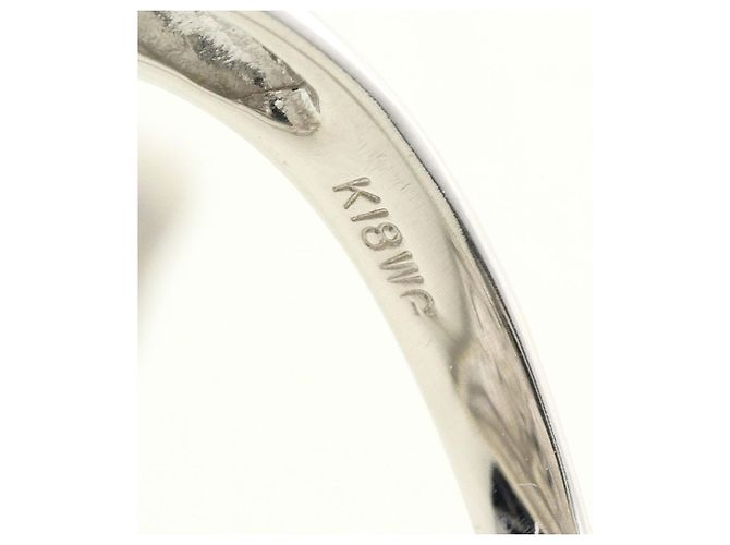 Autre Marque Ehering aus 18K Weißgold mit Diamant Golden - Ansicht 5