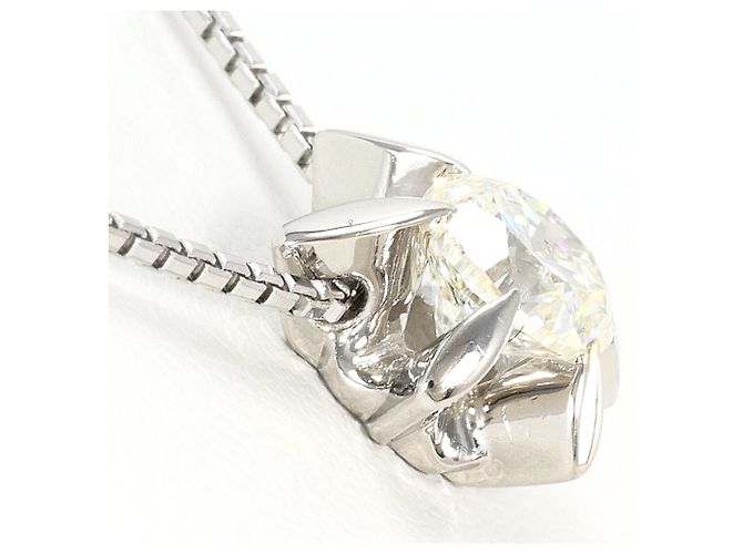 Autre Marque Platin-Halskette PT850 mit Diamant - Ansicht 2