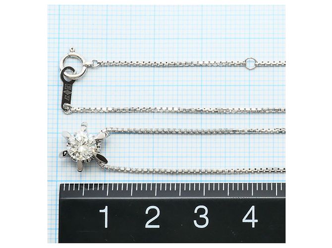 Autre Marque Platin-Halskette PT850 mit Diamant - Ansicht 5