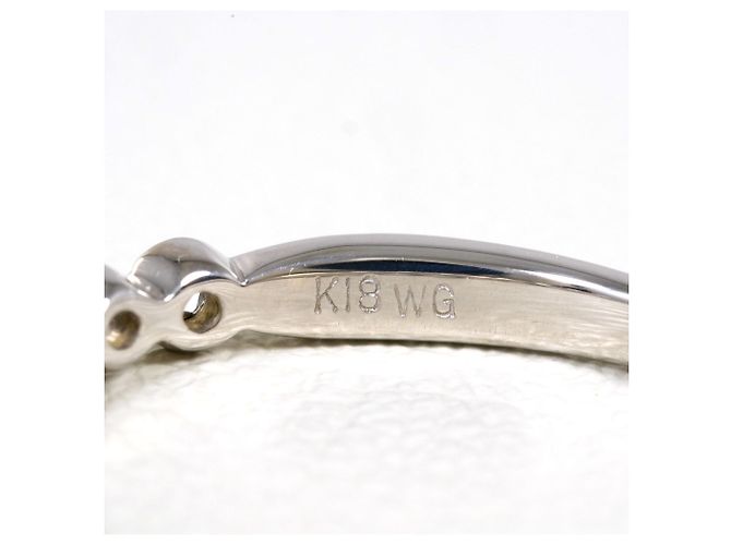 Autre Marque Eleganter Ring aus 18K Weißgold mit Diamant Golden - Ansicht 4