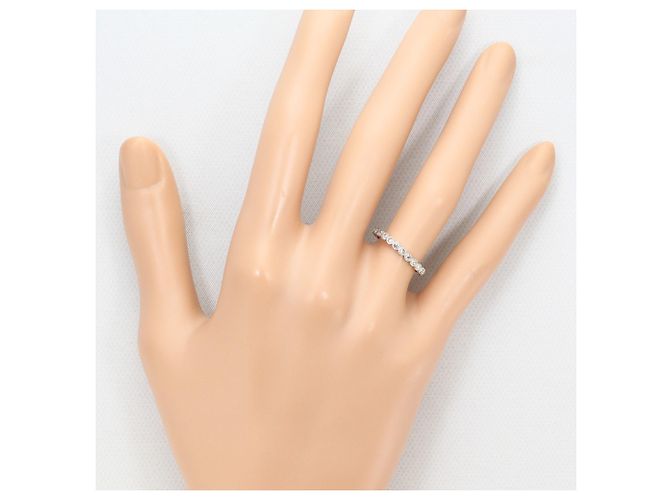 Autre Marque Eleganter Ring aus 18K Weißgold mit Diamant Golden - Ansicht 6