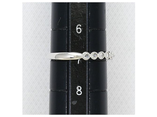 Autre Marque Eleganter Ring aus 18K Weißgold mit Diamant Golden - Ansicht 7