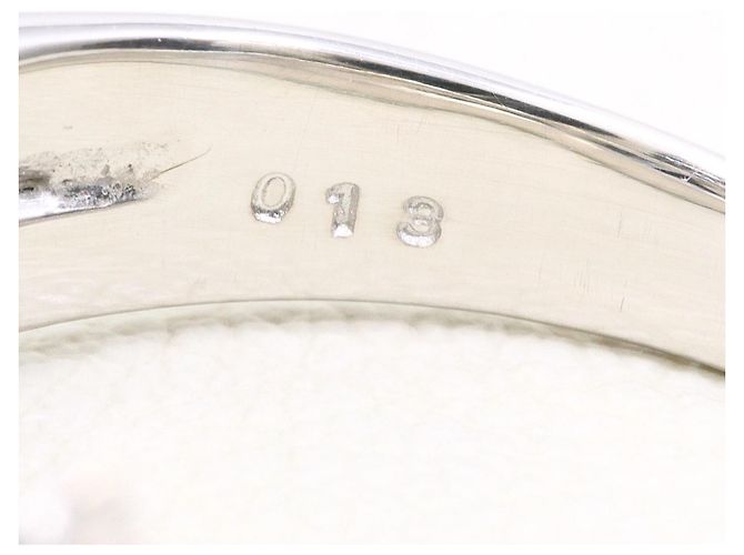 Autre Marque Anello fede in oro bianco 18K con diamante D'oro - vista 5