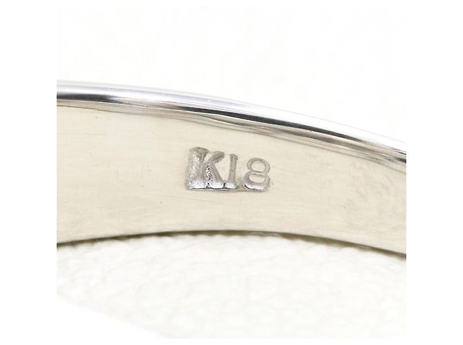 Autre Marque Anello fede in oro bianco 18K con diamante D'oro - vista 6