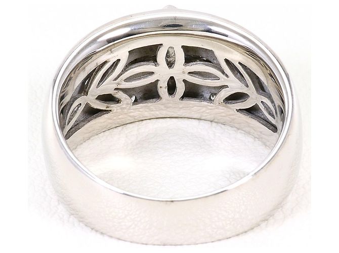 Autre Marque Anello fede in oro bianco 18K e diamanti D'oro - vista 4