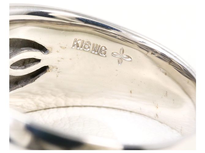 Autre Marque Anello fede in oro bianco 18K e diamanti D'oro - vista 5