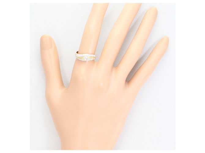 Autre Marque Anello fede in oro 18K con diamante D'oro - vista 6
