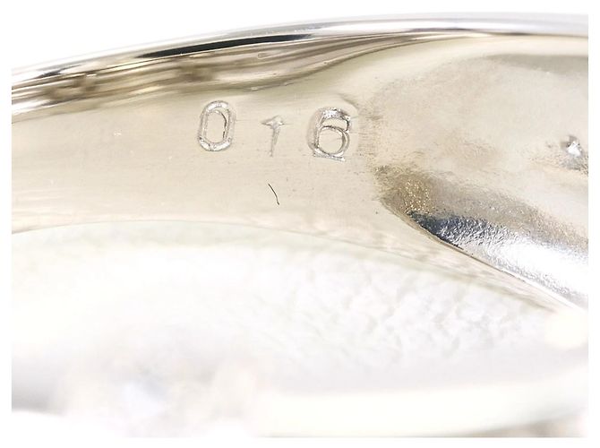 Autre Marque Anello fede in platino PT1000 con diamante - vista 6