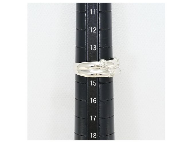 Autre Marque Anello fede in platino PT1000 con diamante - vista 8