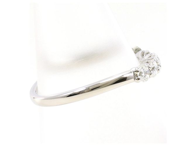 Autre Marque Anello fede in platino PT950 con diamante - vista 2