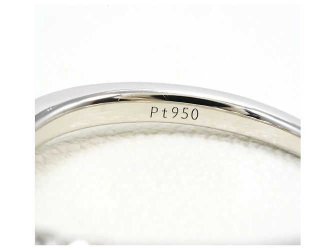 Autre Marque Anello fede in platino PT950 con diamante - vista 4