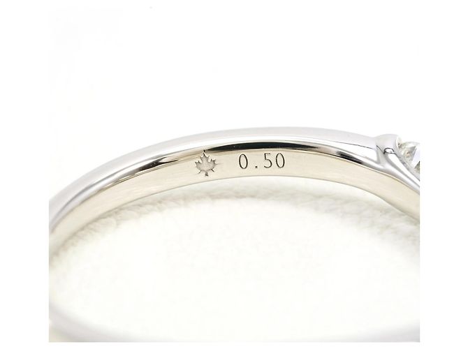 Autre Marque Anello fede in platino PT950 con diamante - vista 5
