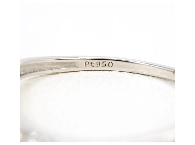 Autre Marque Anello fede in platino PT950 con diamante - vista 4