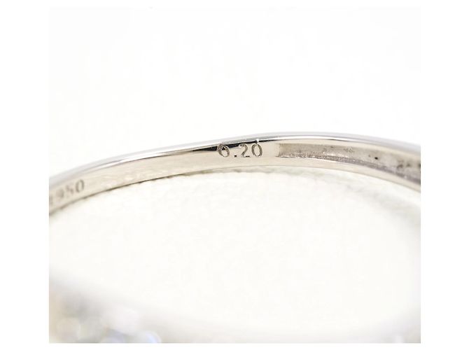 Autre Marque Anello fede in platino PT950 con diamante - vista 5