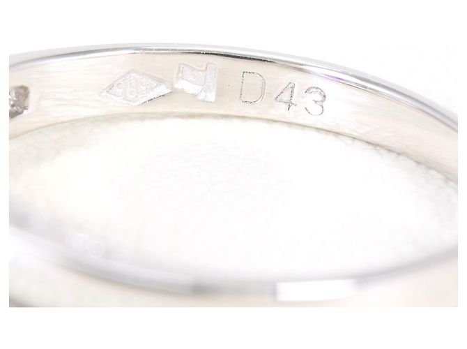 Autre Marque Anello fede in oro bianco 14K con rubino e diamante D'oro - vista 4