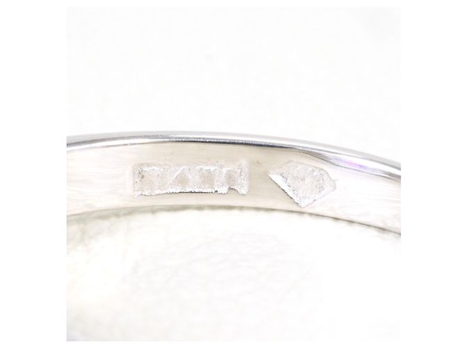 Autre Marque Anello fede in oro bianco 14K con rubino e diamante D'oro - vista 5