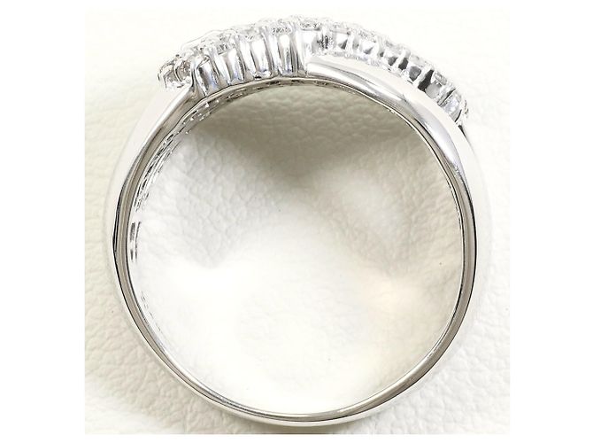Autre Marque Ehering aus 14K Weißgold mit Diamant Golden - Ansicht 3