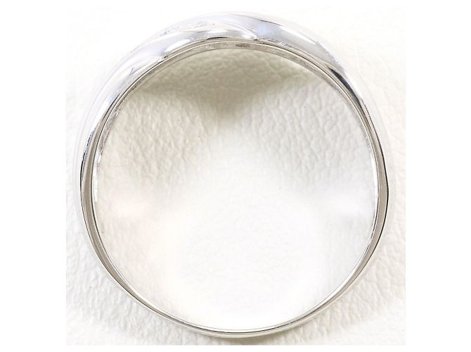 Autre Marque Anello fede in oro bianco 14K con diamante D'oro - vista 2