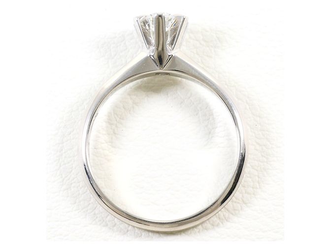 Autre Marque PT900 Platin-Ehering mit Diamant - Ansicht 3