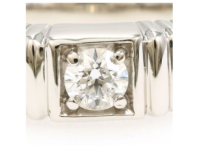 Autre Marque Anello fede in platino e diamanti - vista 2