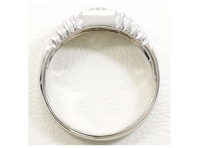 Autre Marque Anello fede in platino e diamanti - vista 3