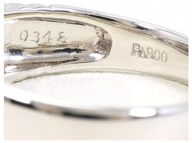 Autre Marque Anello fede in platino e diamanti - vista 5