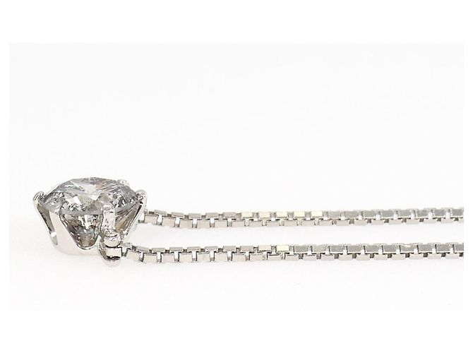 Autre Marque Collana in platino con pendente in diamante - vista 2