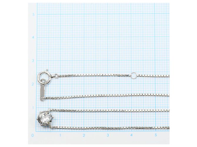 Autre Marque Collana in platino con pendente in diamante - vista 5