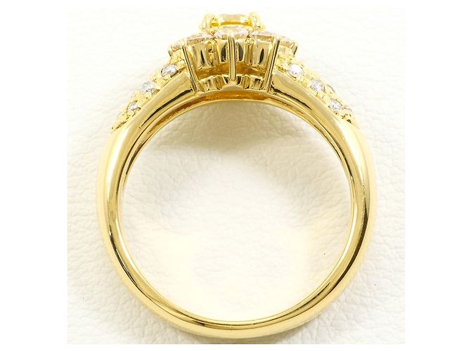 Autre Marque Bandring aus 18K Gelbgold mit Diamant Golden - Ansicht 3