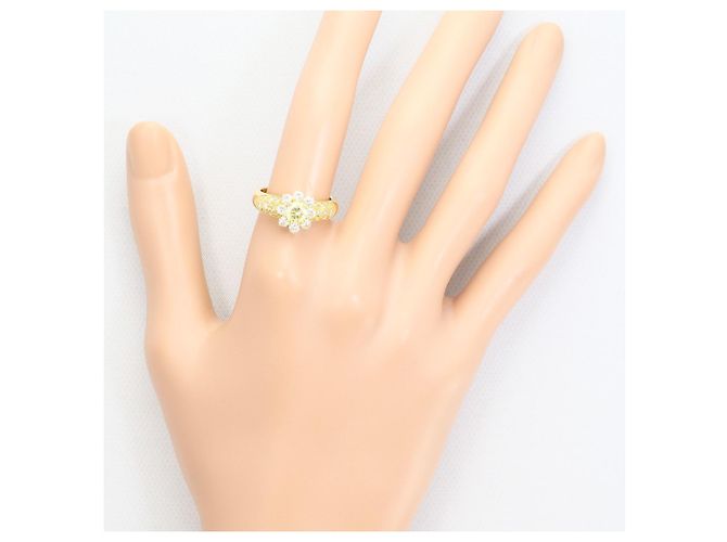 Autre Marque Bandring aus 18K Gelbgold mit Diamant Golden - Ansicht 7