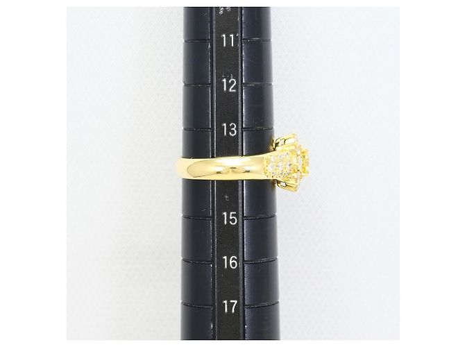 Autre Marque Bandring aus 18K Gelbgold mit Diamant Golden - Ansicht 8