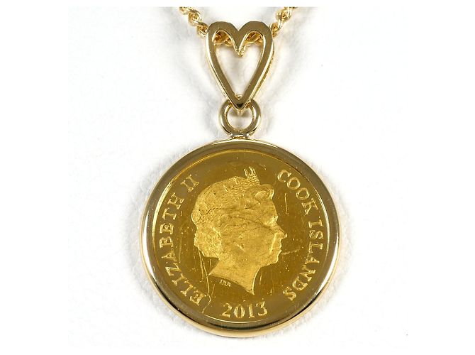 Autre Marque Halskette aus 24K Gelbgold Golden - Ansicht 3