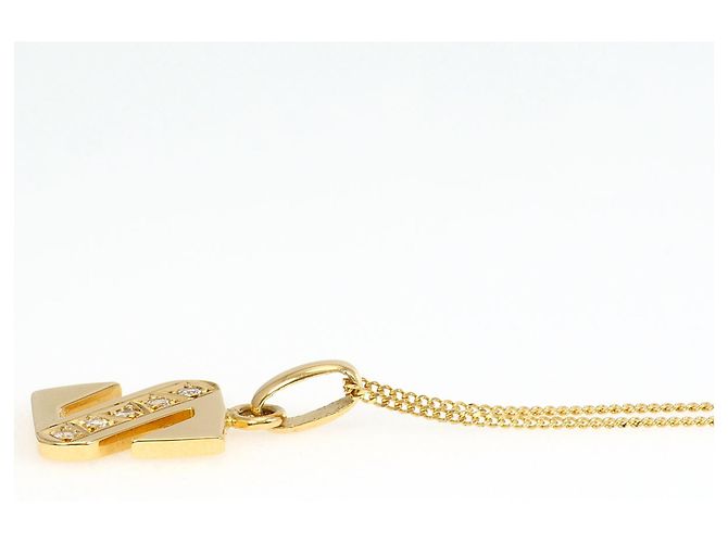 Autre Marque Collana in oro giallo 18K con diamante - vista 2