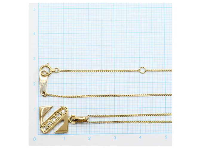 Autre Marque Collana in oro giallo 18K con diamante - vista 5