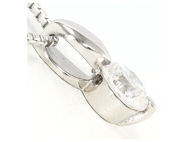 Autre Marque Collar de platino con colgante de diamante - vista 2