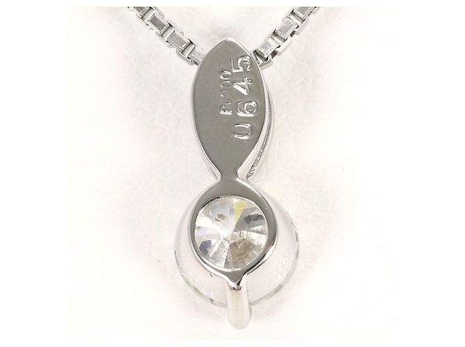 Autre Marque Collar de platino con colgante de diamante - vista 3