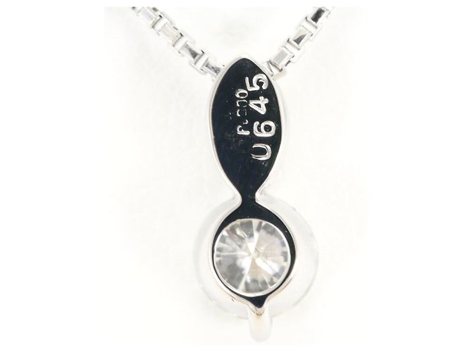 Autre Marque Collar de platino con colgante de diamante - vista 4