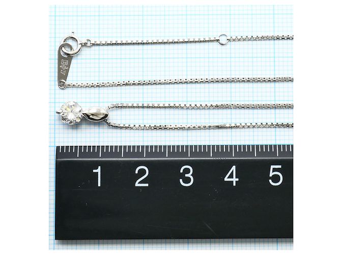 Autre Marque Collar de platino con colgante de diamante - vista 5