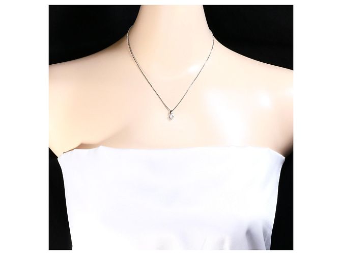 Autre Marque Collar de platino con colgante de diamante - vista 6