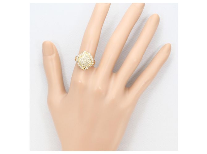 Autre Marque Anello a fascia in oro giallo 18K con diamante D'oro - vista 7