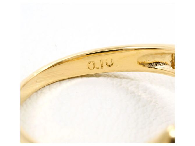 Autre Marque Anello fede in platino PT900 e oro giallo 18K con diamanti D'oro - vista 5