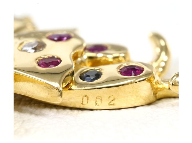 Autre Marque Collana in oro giallo 18K con rubino e zaffiro D'oro - vista 4