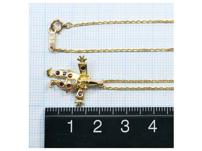 Autre Marque Collana in oro giallo 18K con rubino e zaffiro D'oro - vista 5