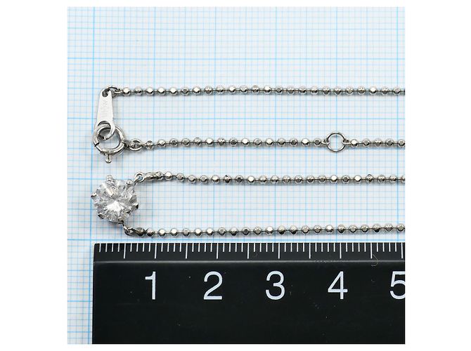 Autre Marque Colar de platina com diamante - vista 5